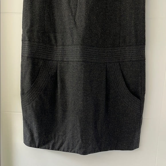 Vince Grey Sleeveless Wool Dress - Picture 3 of 6